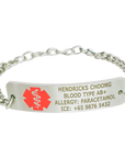 Health ID Bracelet- Steel