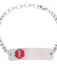 Health ID Bracelet- Steel