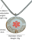 Health ID Pendant - Round